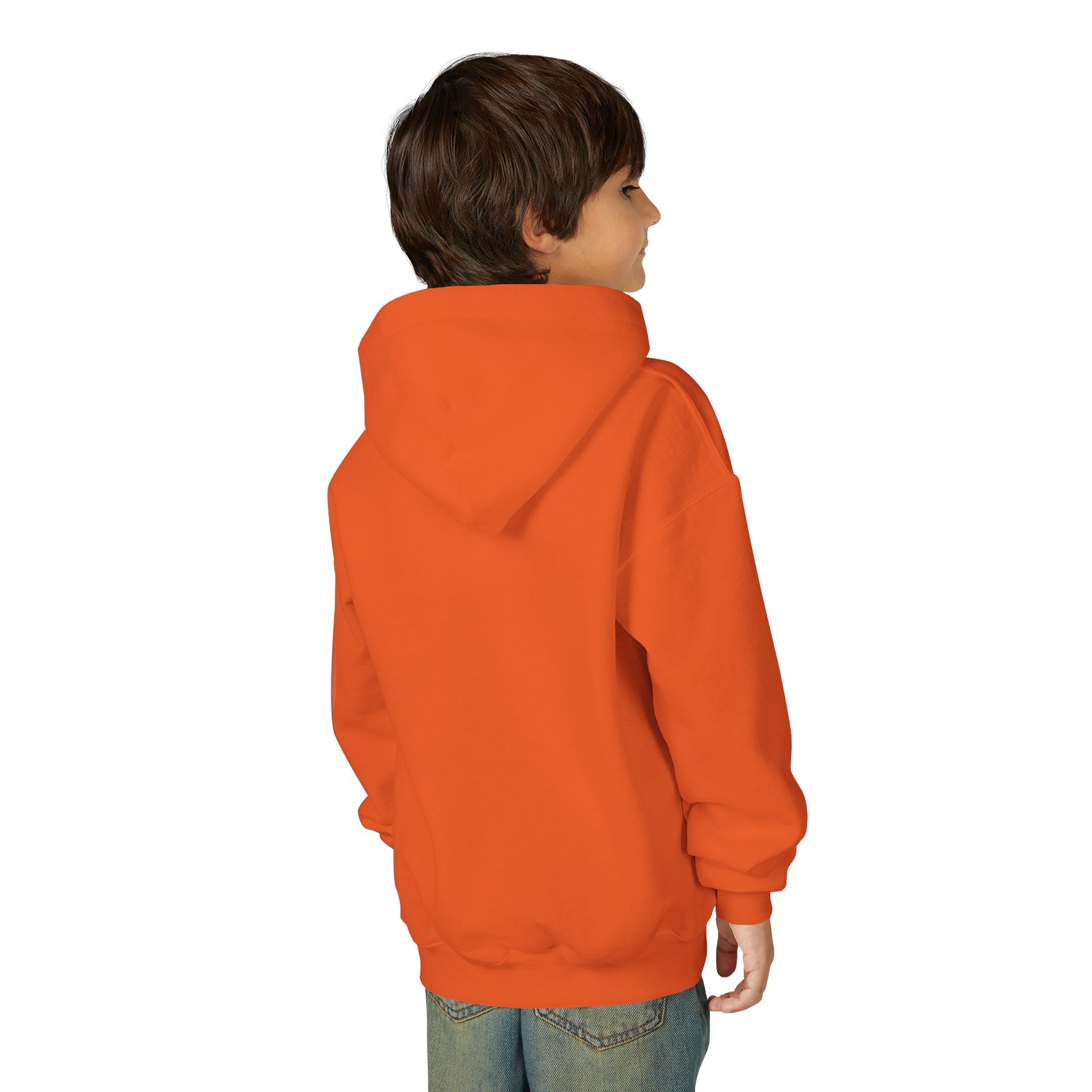 Youth Hoodie with Minimal Wave Logo — Casual Kids Pullover