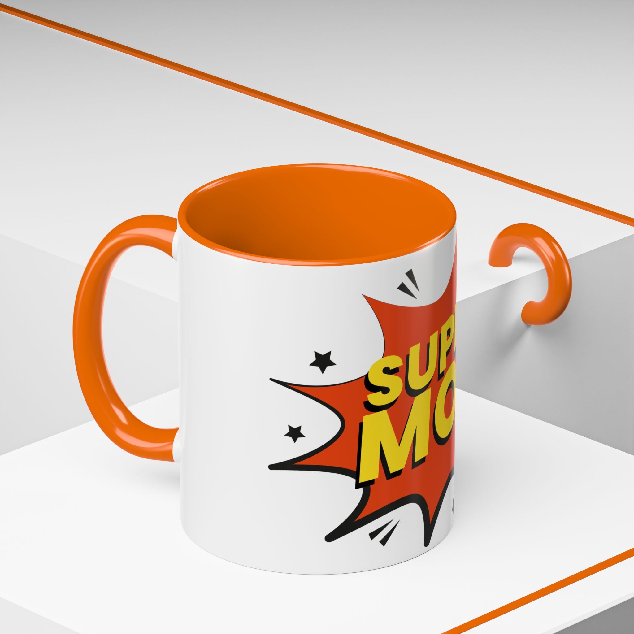 Super Mom Coffee Mug — Comic Book Pop Art Mother's Day Gift (11/15oz)