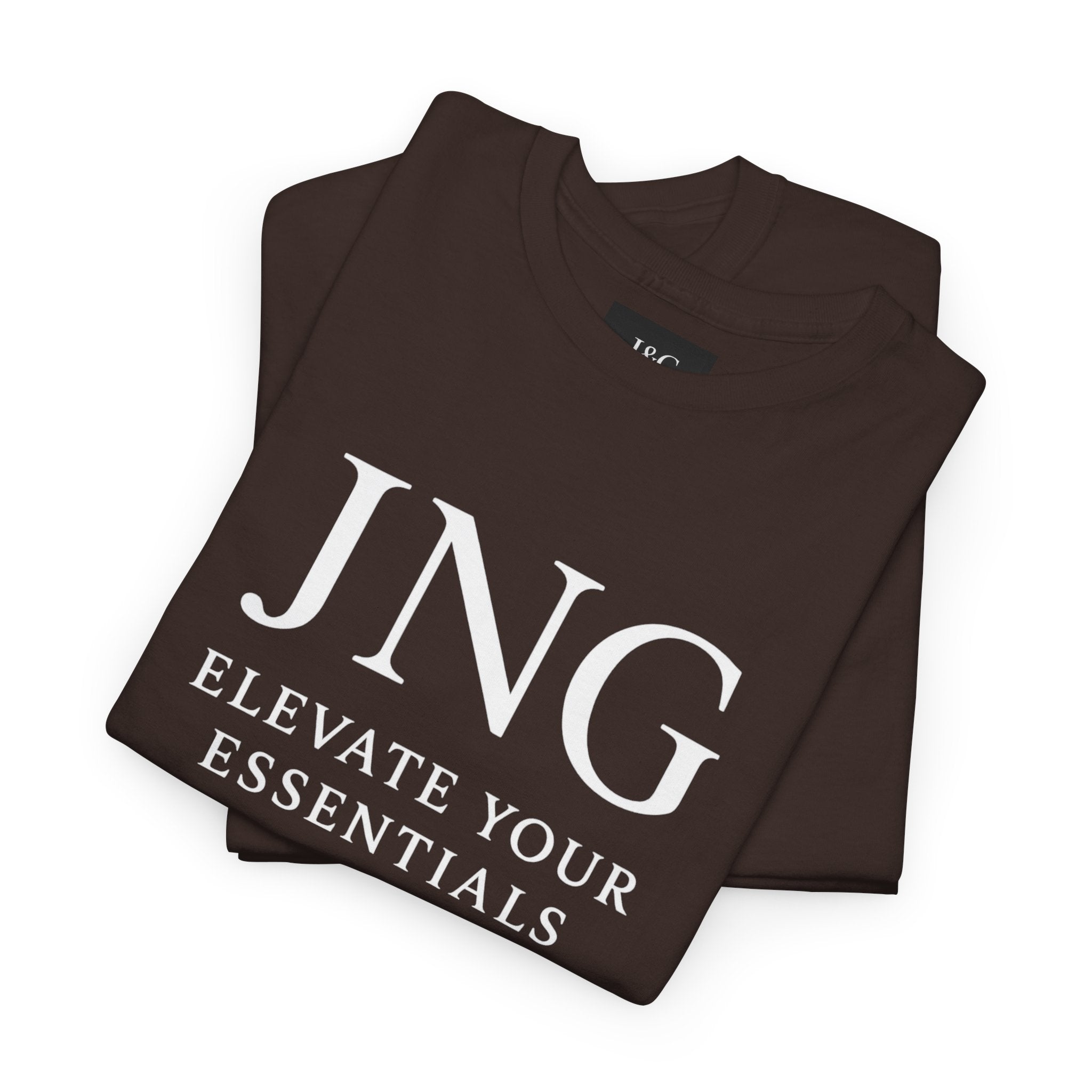 JNG “Elevate Your Essentials” Tee  Minimalist Premium Logo T-Shirt