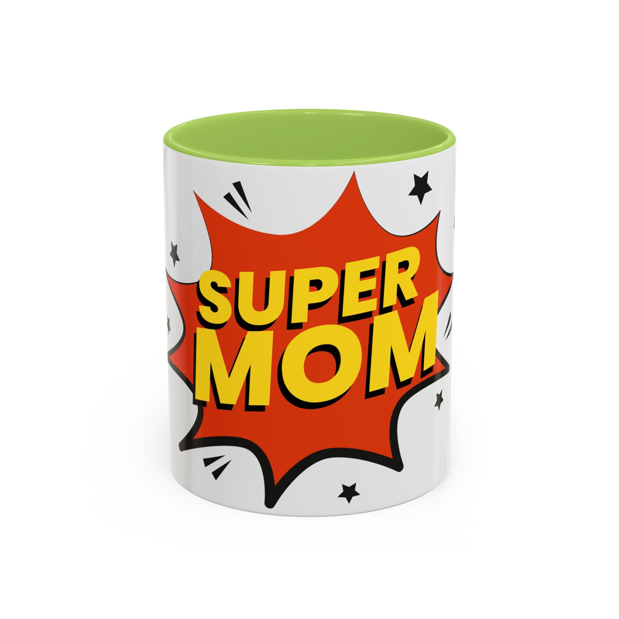 Super Mom Coffee Mug — Comic Book Pop Art Mother's Day Gift (11/15oz)