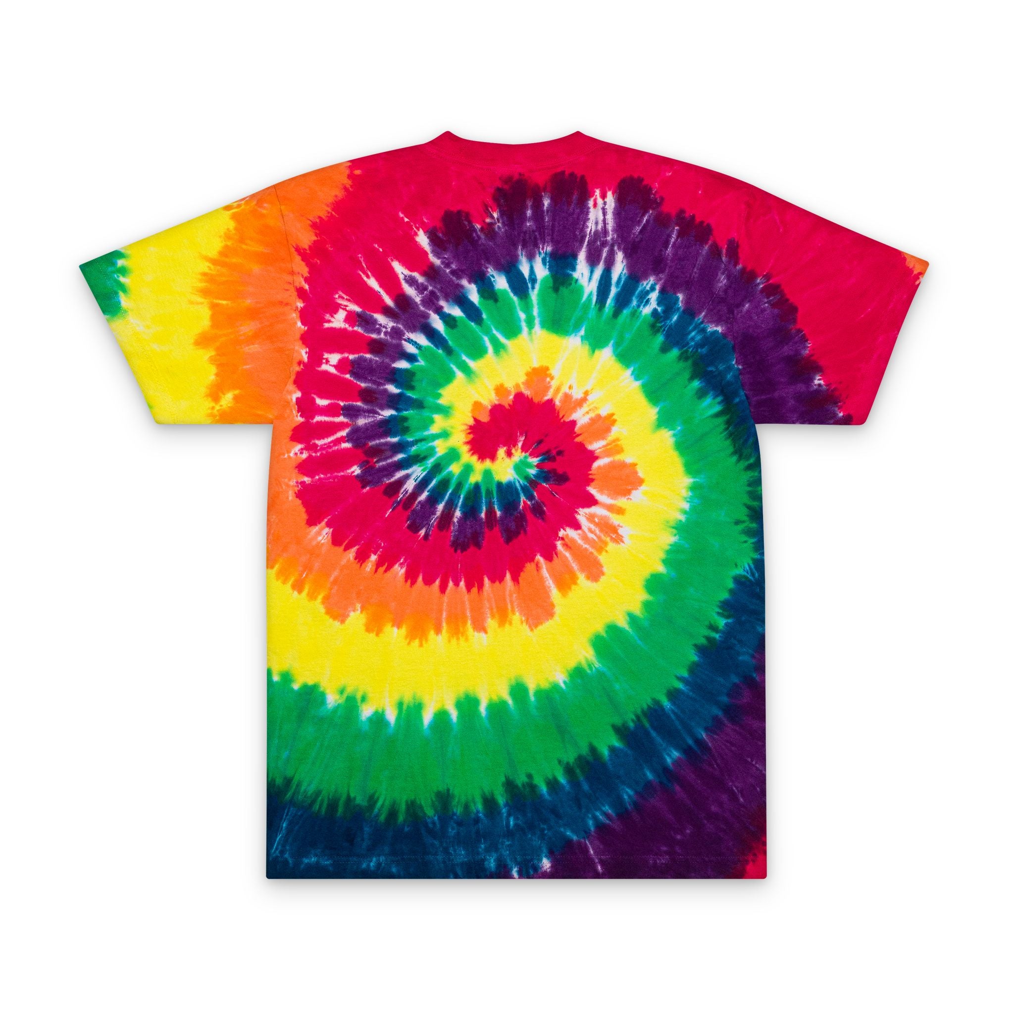 Tie-Dye Spiral Embroidered T-Shirt