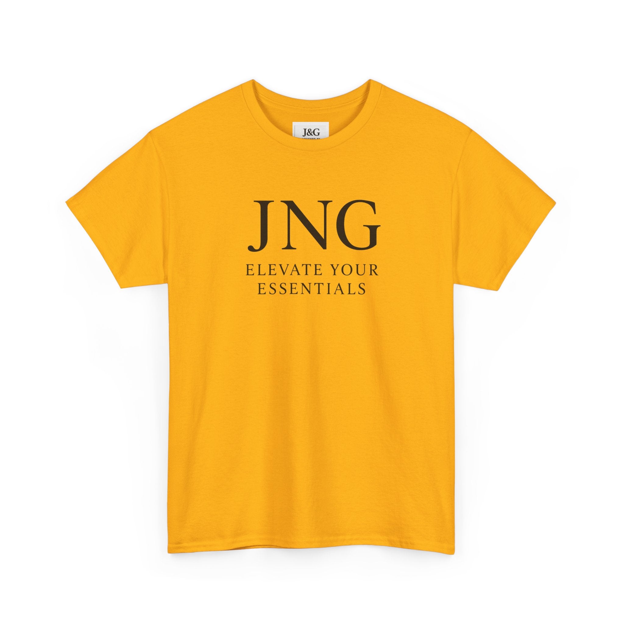 JNG “Elevate Your Essentials” Tee — Minimalist Premium Logo T-Shirt
