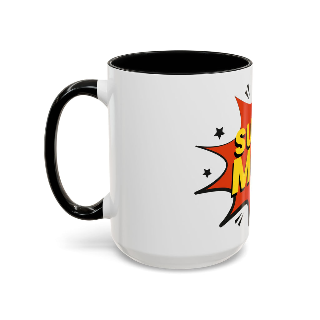 Super Mom Coffee Mug — Comic Book Pop Art Mother's Day Gift (11/15oz)