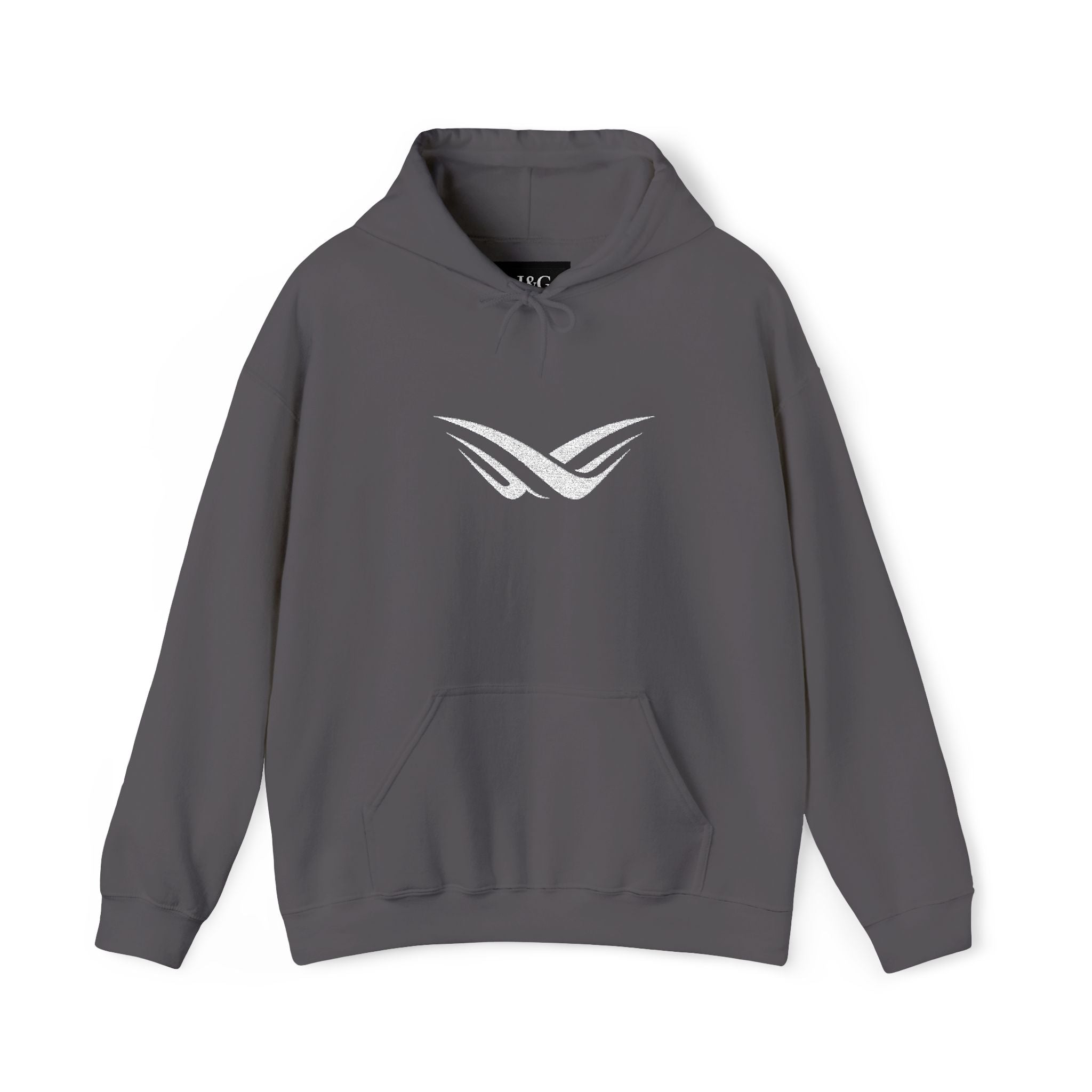 JNG Essential Hoodie — Minimalist Premium Pullover with White Logo