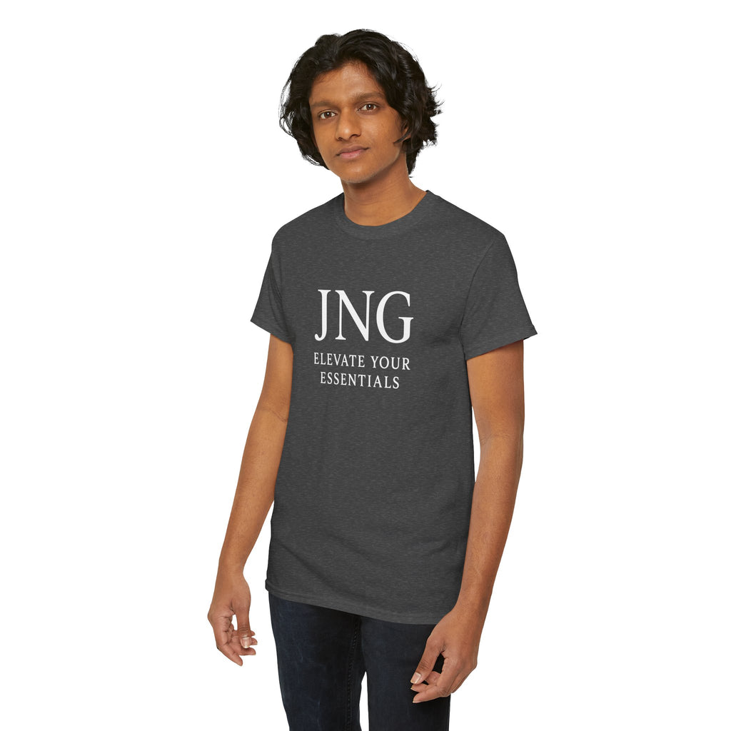 JNG “Elevate Your Essentials” Tee  Minimalist Premium Logo T-Shirt