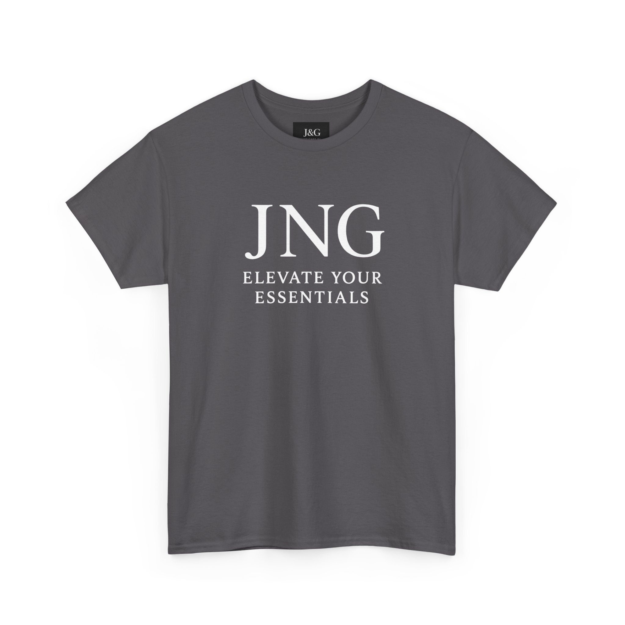 JNG “Elevate Your Essentials” Tee  Minimalist Premium Logo T-Shirt