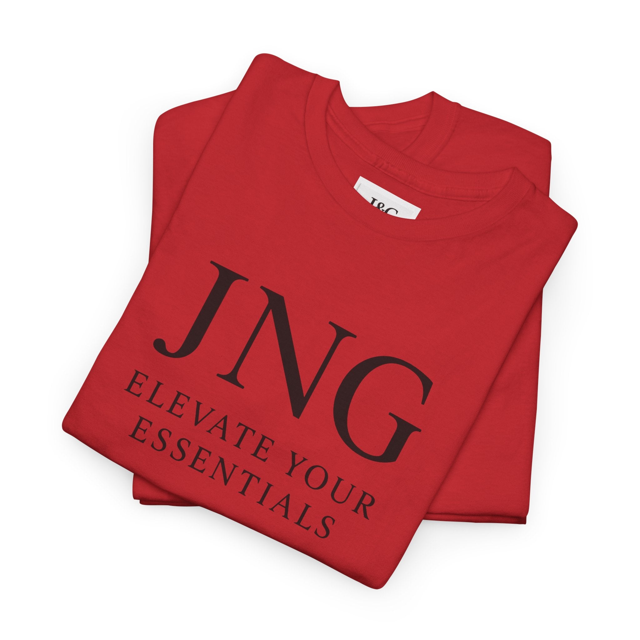 JNG “Elevate Your Essentials” Tee — Minimalist Premium Logo T-Shirt