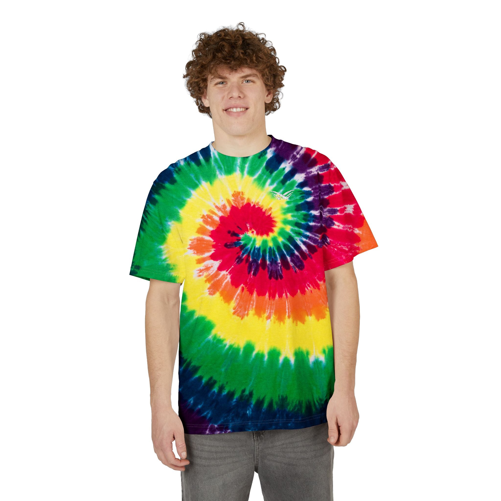 Tie-Dye Spiral Embroidered T-Shirt