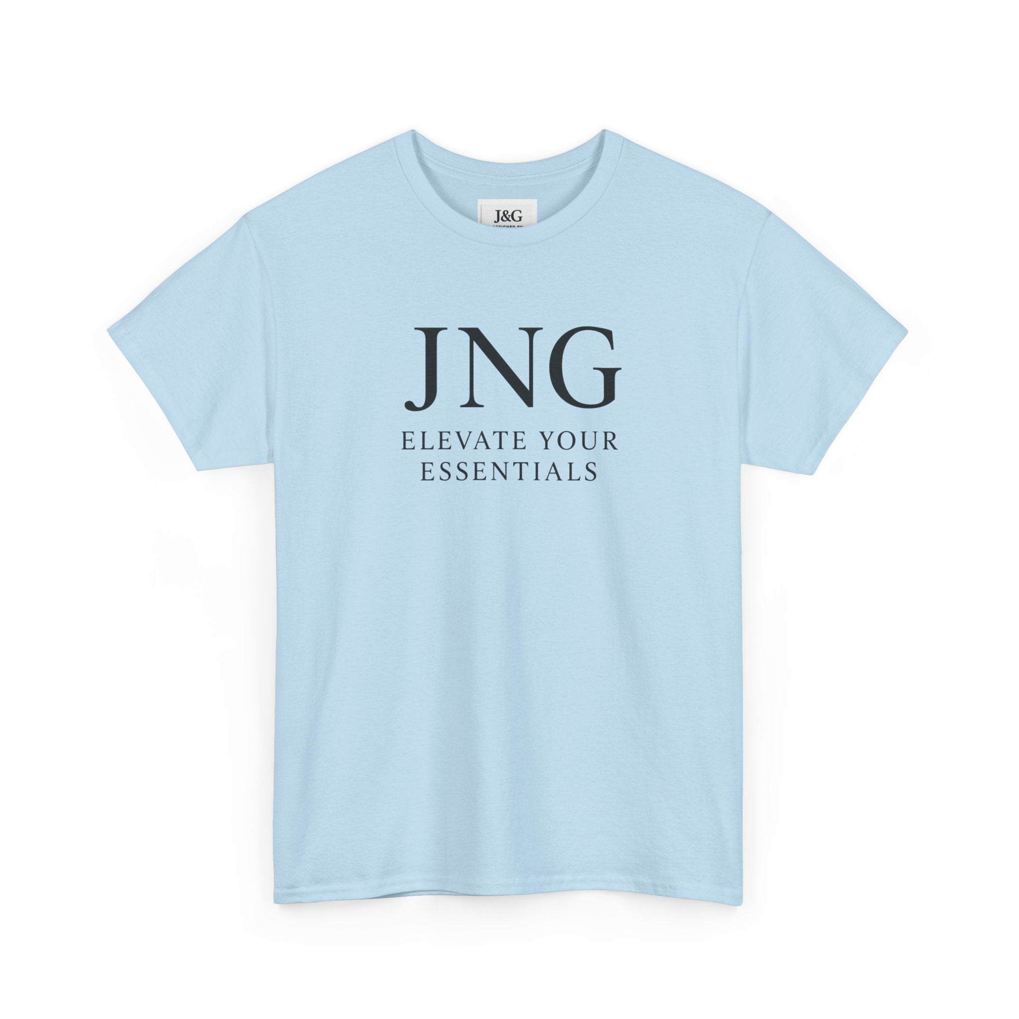 JNG “Elevate Your Essentials” Tee — Minimalist Premium Logo T-Shirt