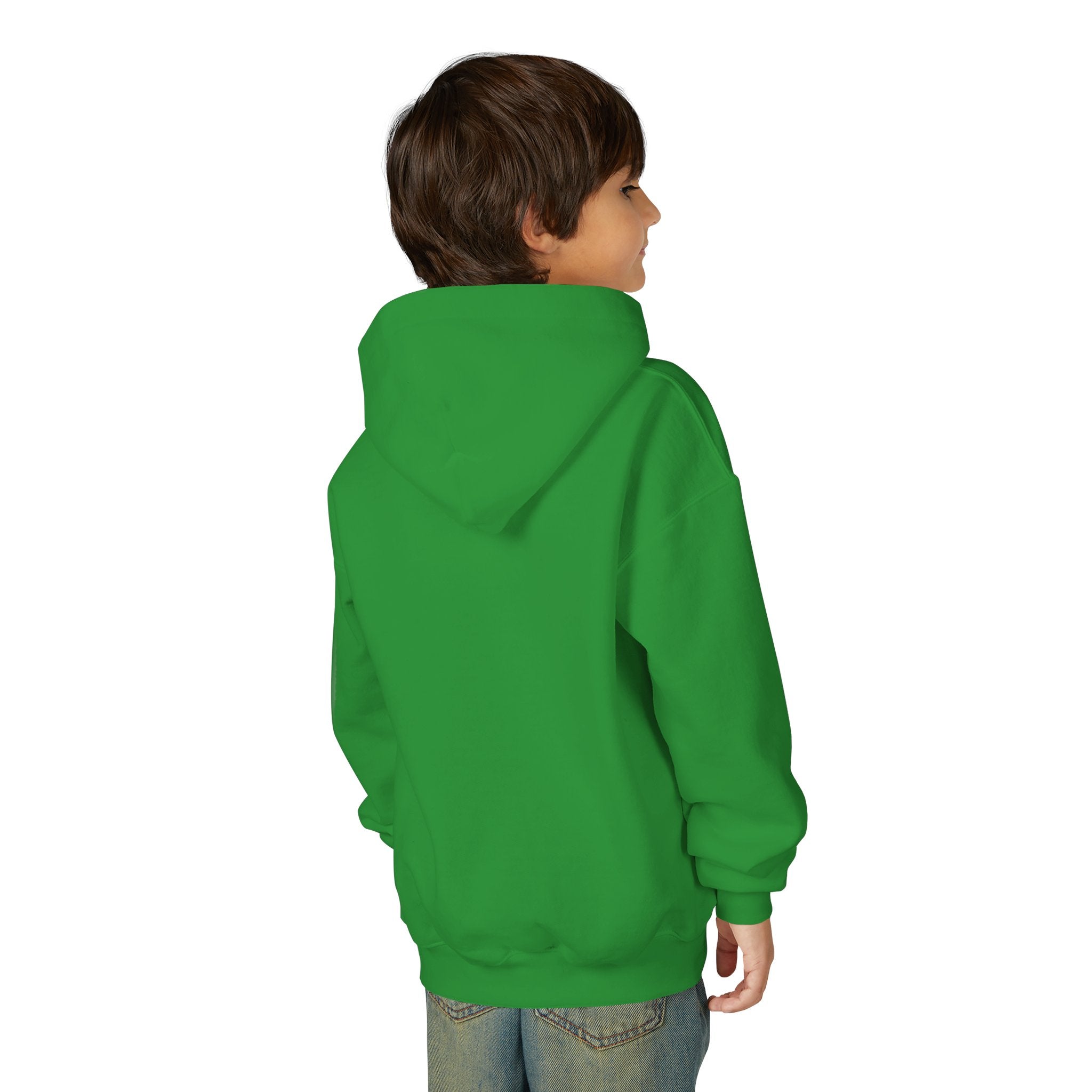 Youth Hoodie with Minimal Wave Logo — Casual Kids Pullover