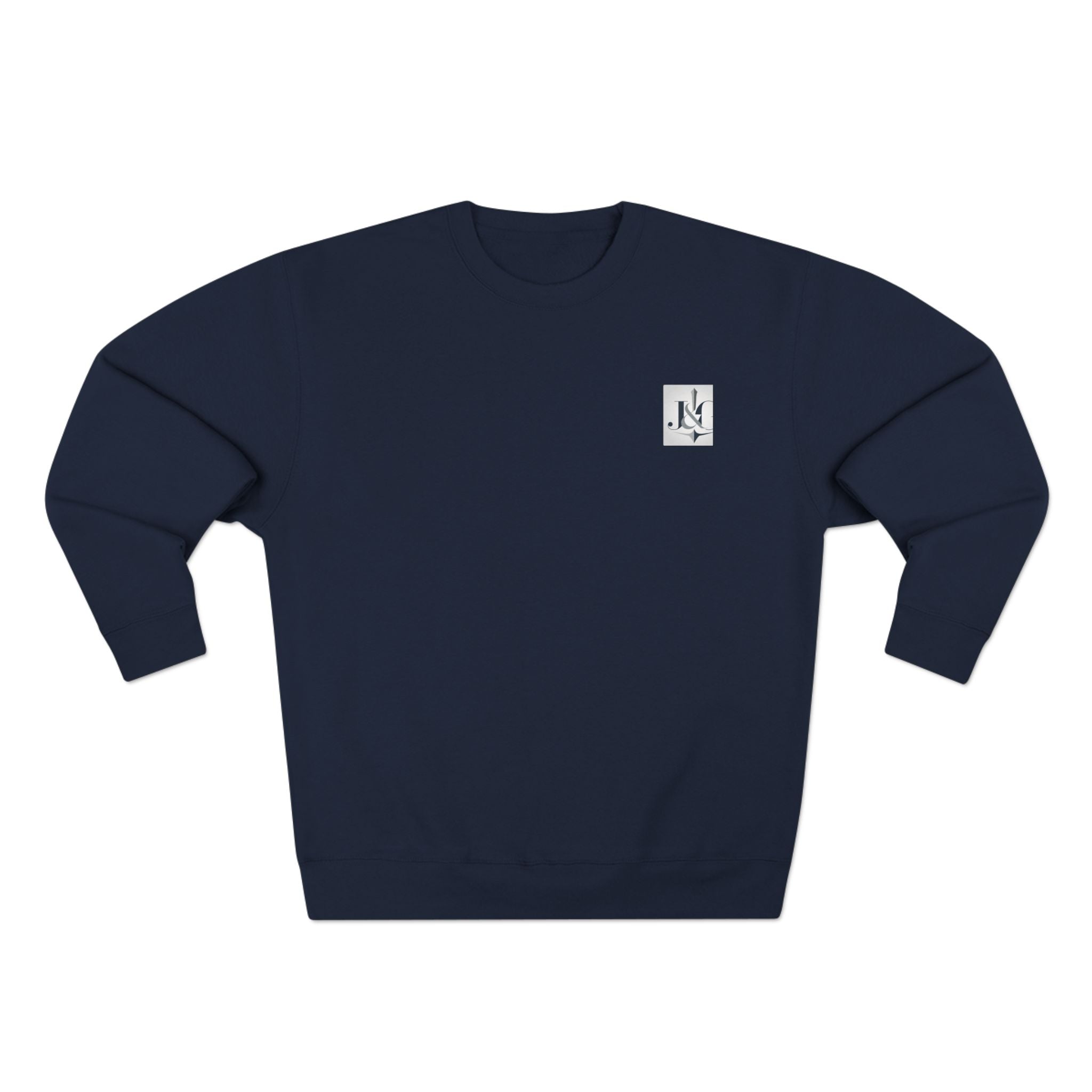 J&G Classic Crewneck Sweatshirt – Minimal Logo | Designed by Jess & Gus