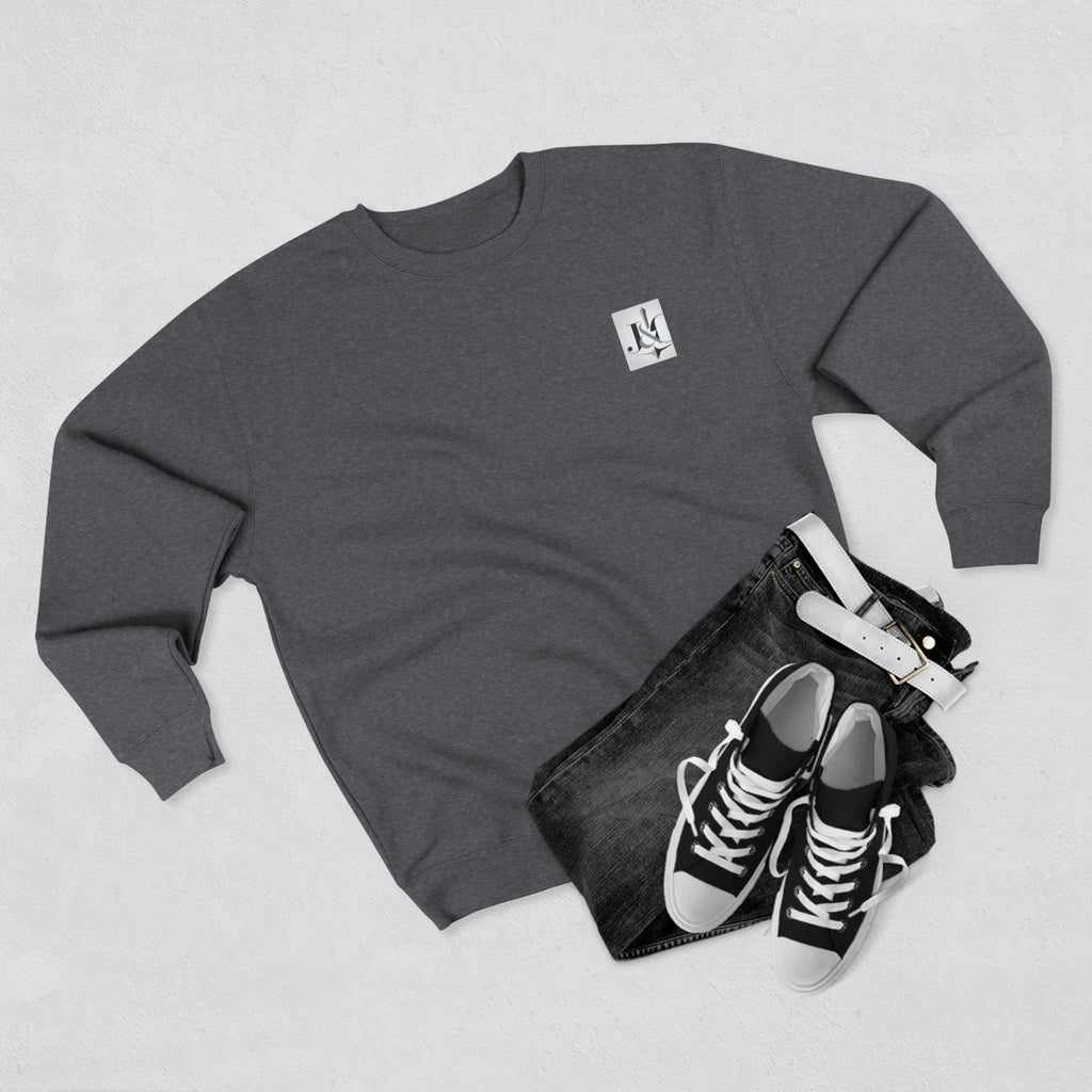 J&G Classic Crewneck Sweatshirt – Minimal Logo | Designed by Jess & Gus