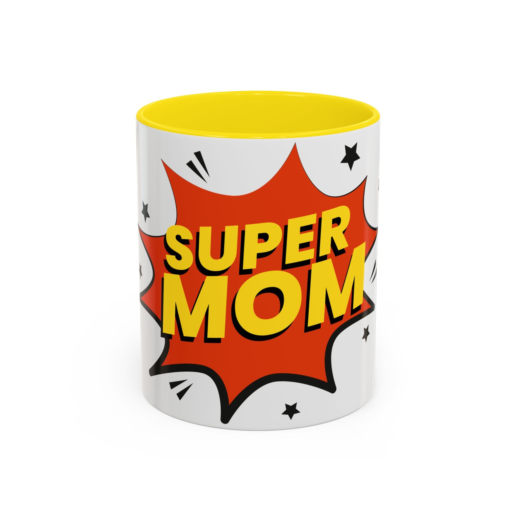 Super Mom Coffee Mug — Comic Book Pop Art Mother's Day Gift (11/15oz)