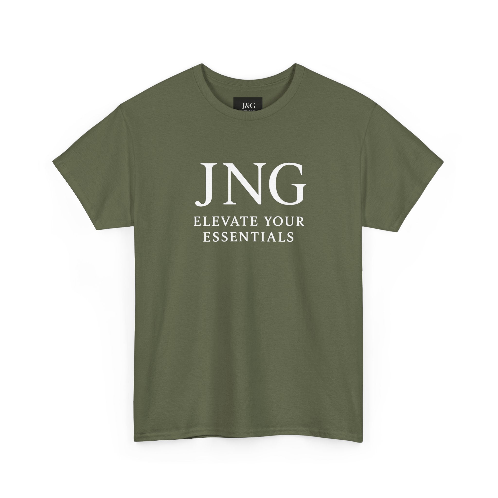 JNG “Elevate Your Essentials” Tee  Minimalist Premium Logo T-Shirt