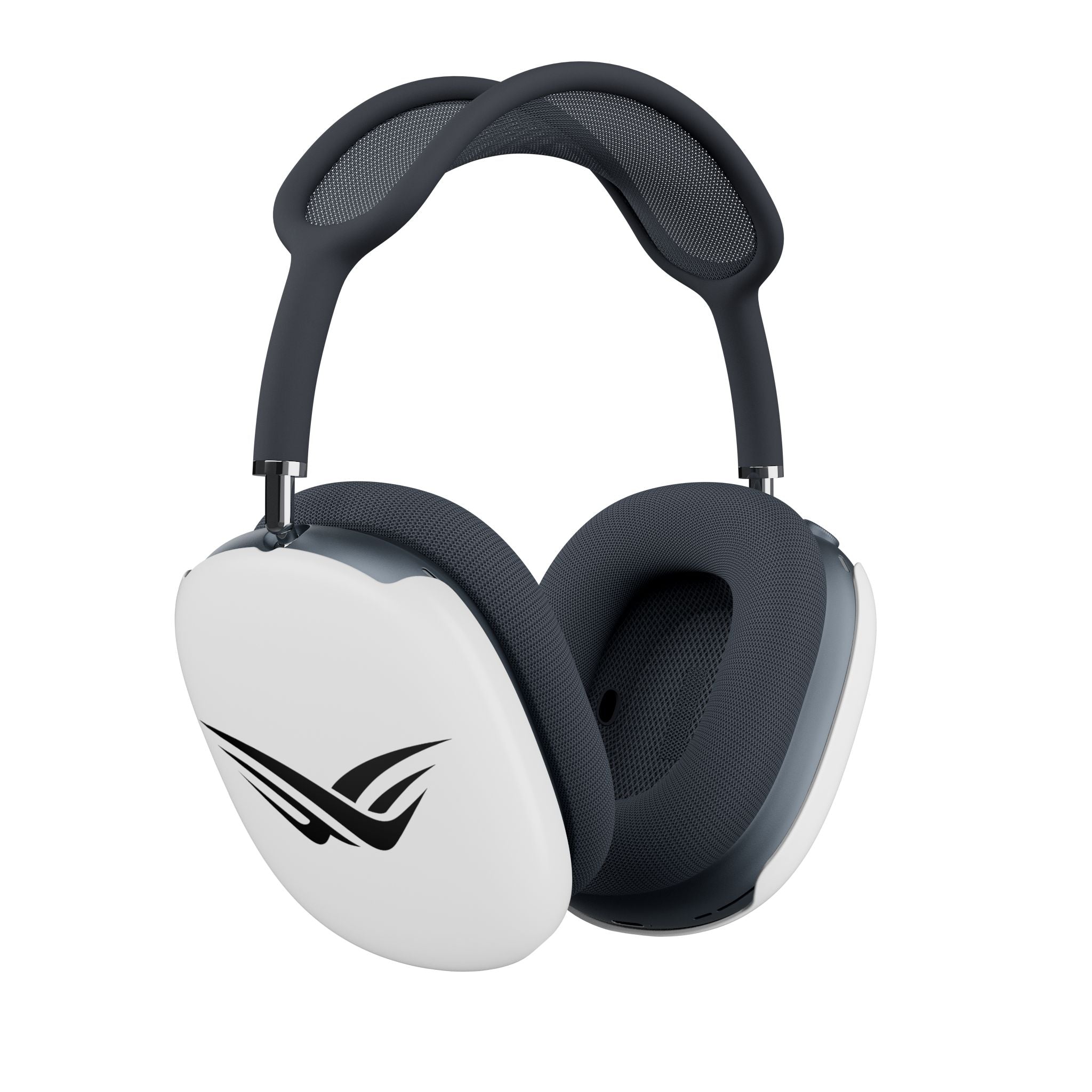 Sleek Black Wing Logo AirPods Max Case — Protective Hard Shell Covers