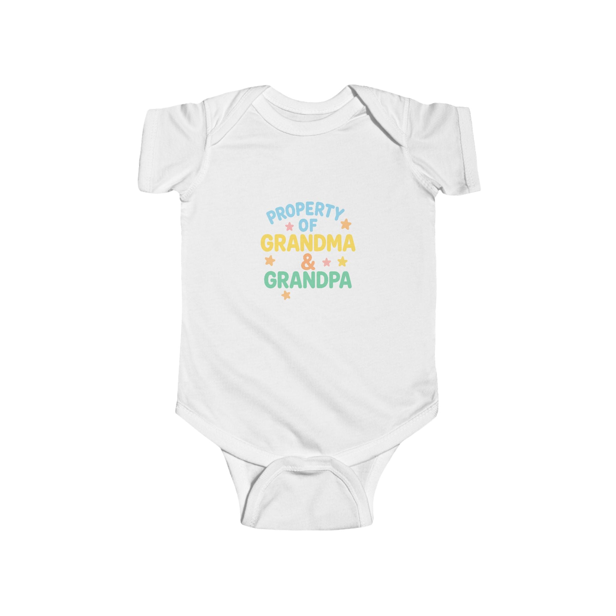 Infant Bodysuit - "Property of Grandma & Grandpa" Cute Baby One-Piece