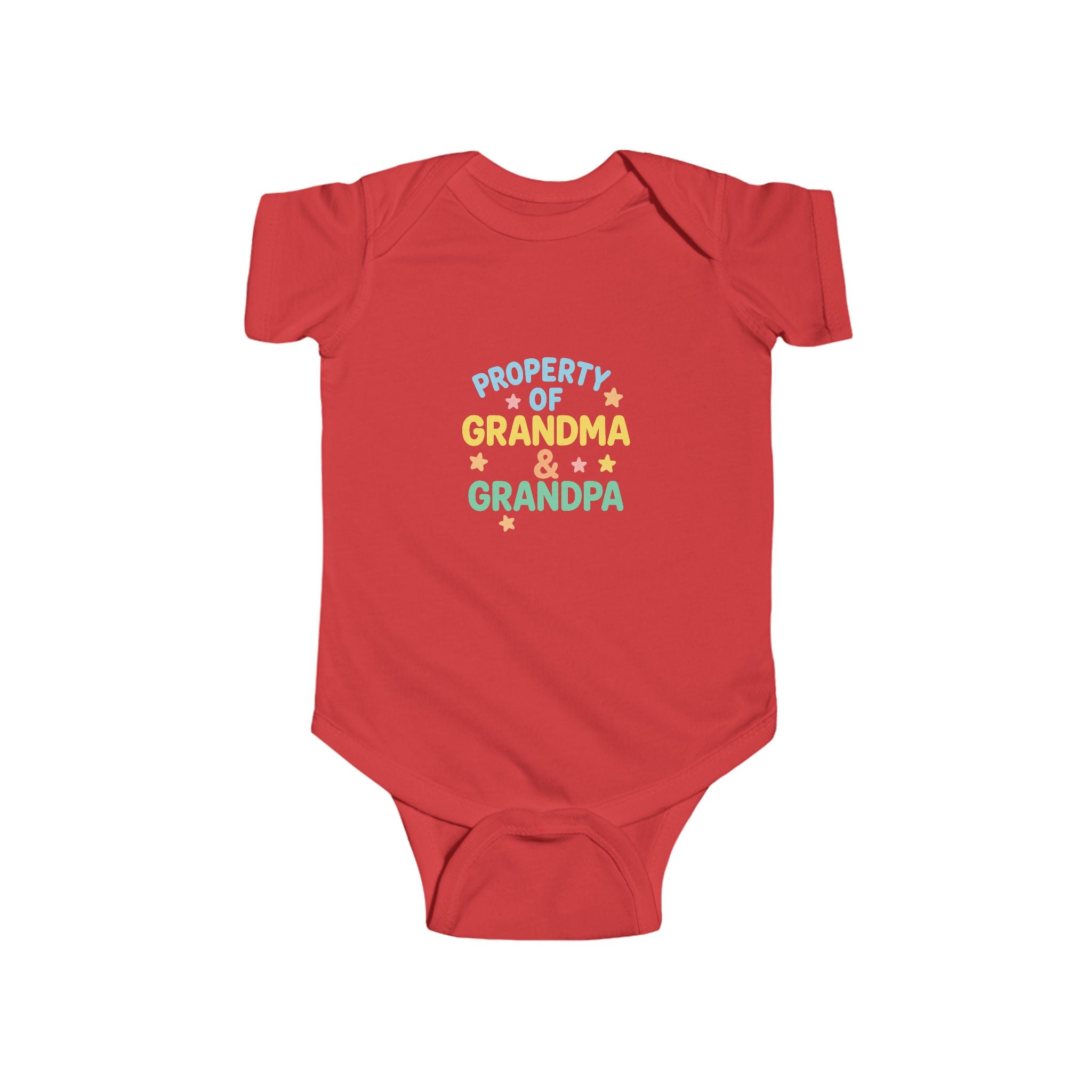 Infant Bodysuit - "Property of Grandma & Grandpa" Cute Baby One-Piece