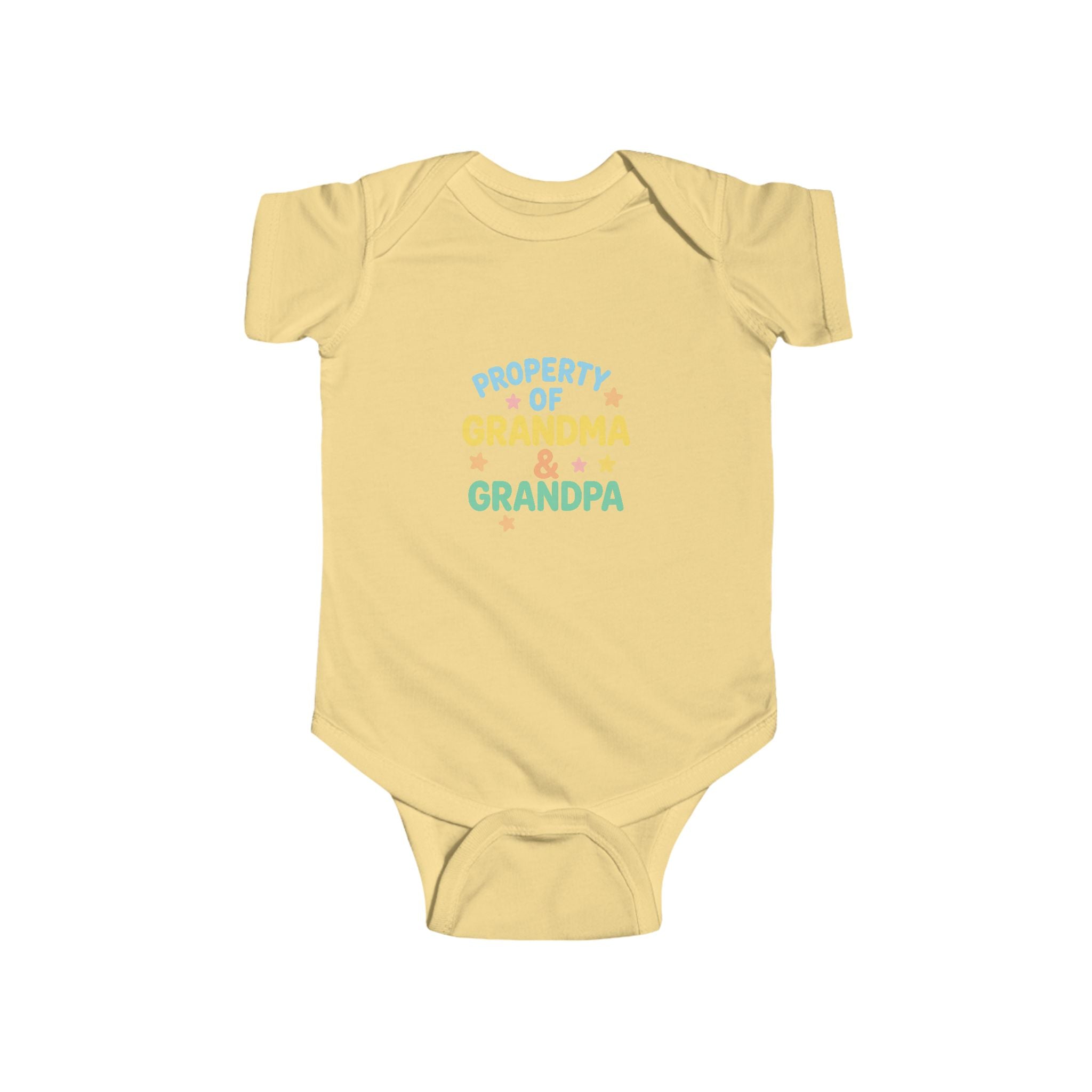 Infant Bodysuit - "Property of Grandma & Grandpa" Cute Baby One-Piece