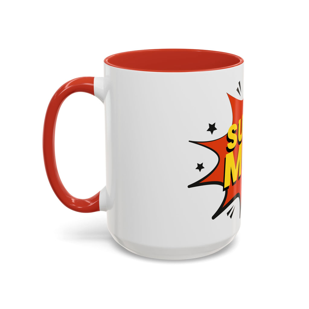Super Mom Coffee Mug — Comic Book Pop Art Mother's Day Gift (11/15oz)