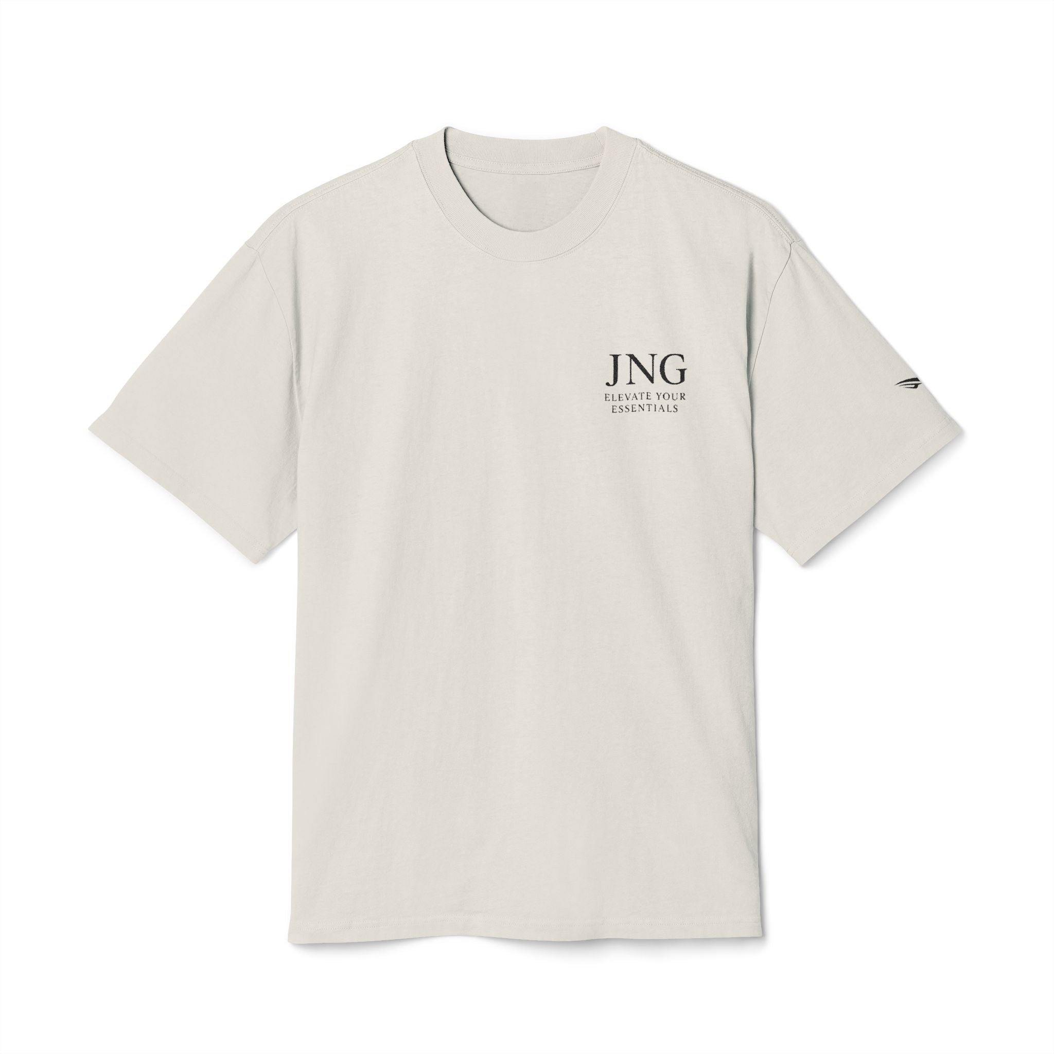 Vintage Minimalist Logo Tee — JNG Distressed Chest Print