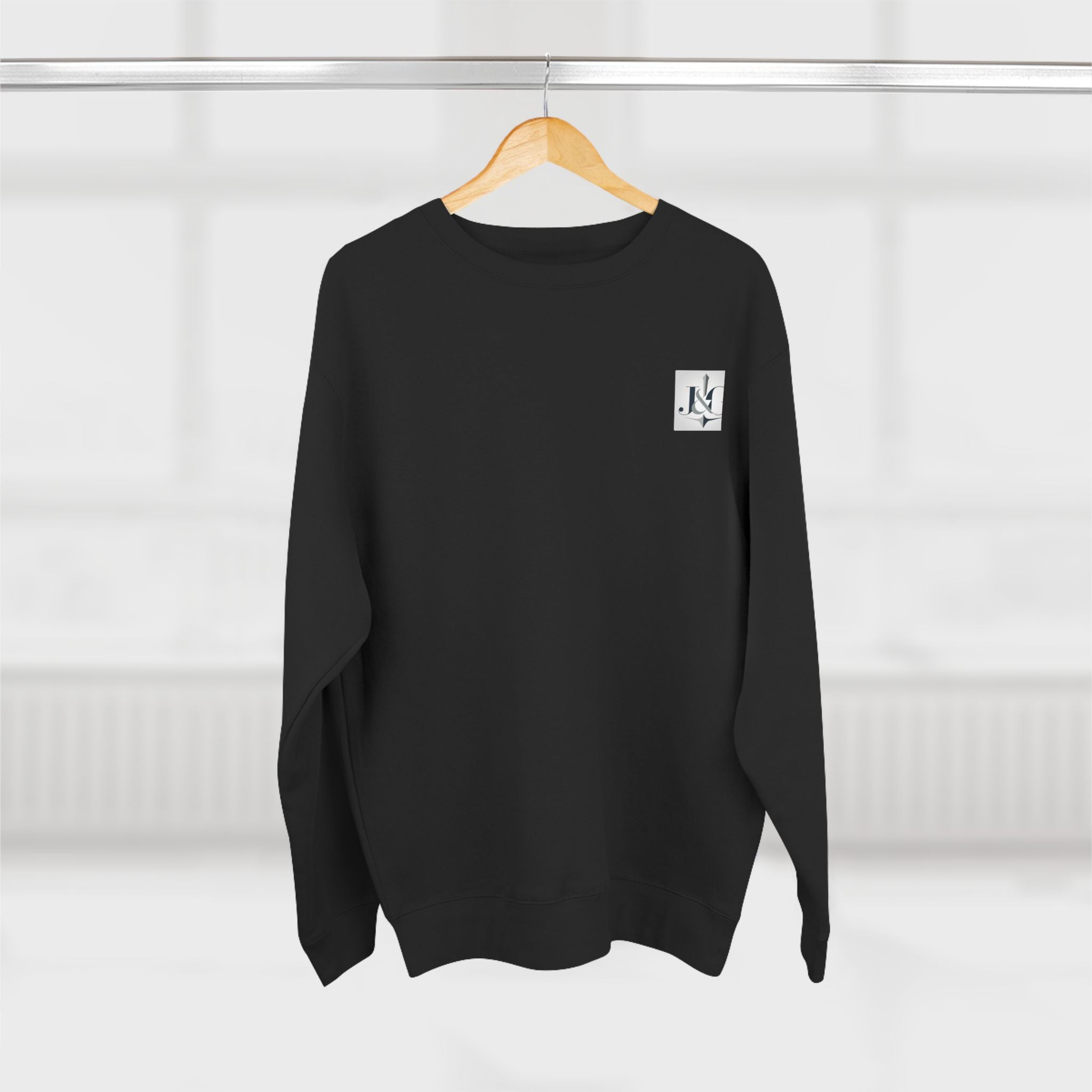 J&G Classic Crewneck Sweatshirt – Minimal Logo | Designed by Jess & Gus