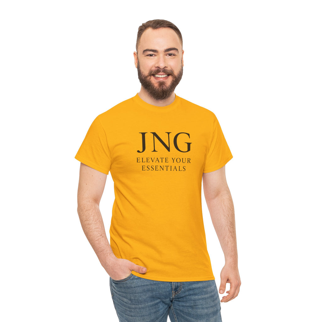 JNG “Elevate Your Essentials” Tee — Minimalist Premium Logo T-Shirt