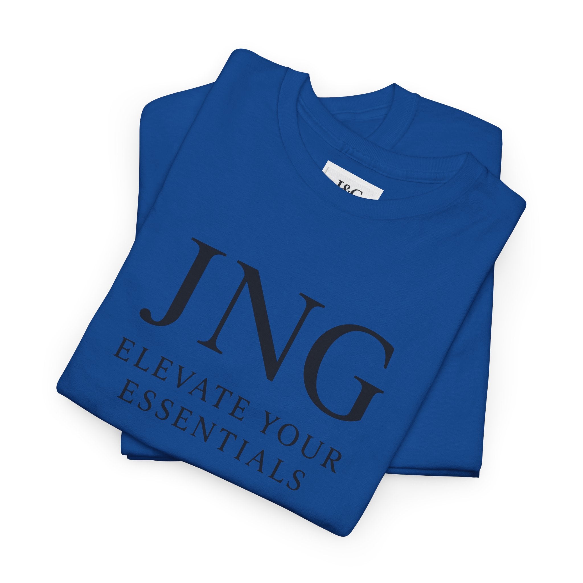 JNG “Elevate Your Essentials” Tee — Minimalist Premium Logo T-Shirt