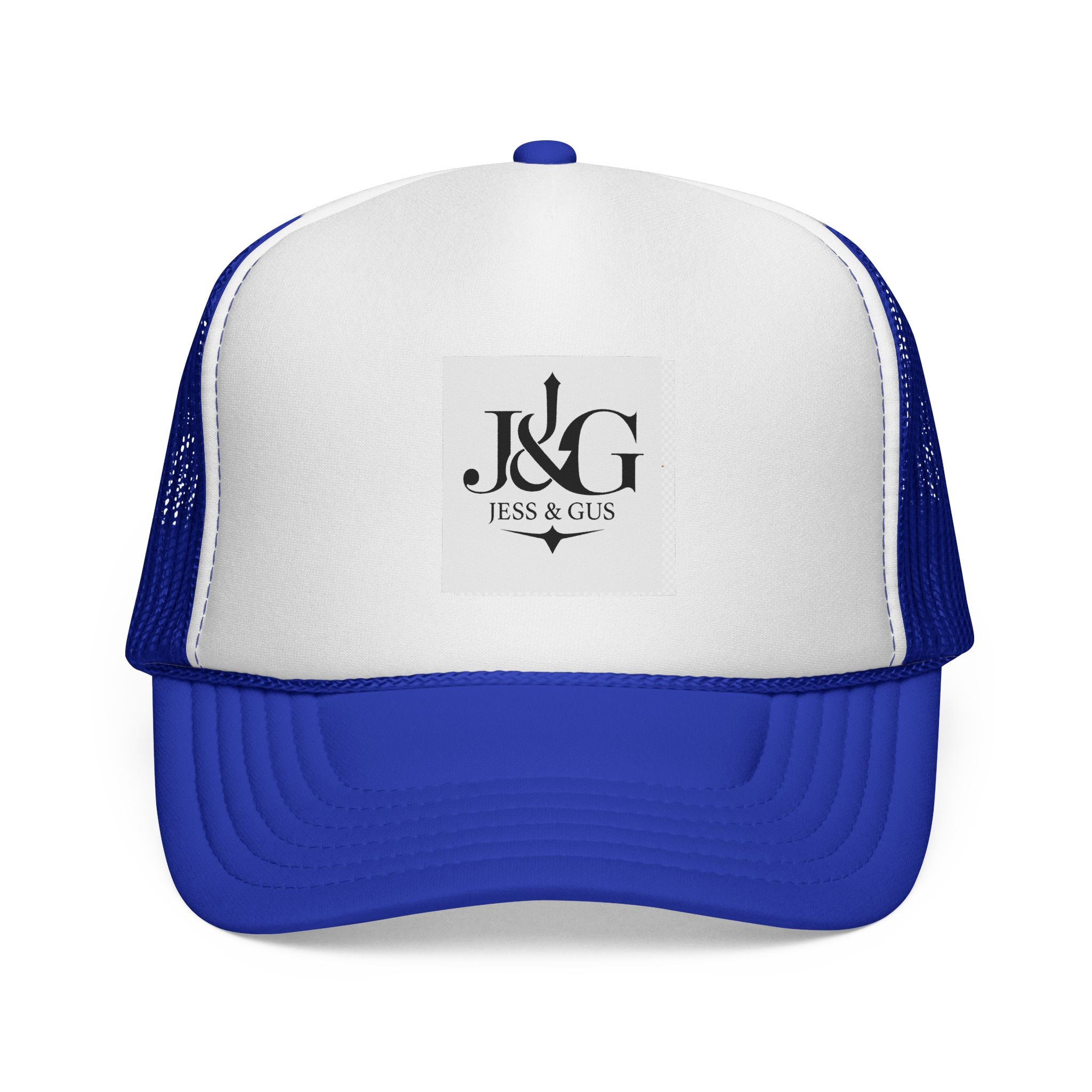 J&G (Jess & Gus) Trucker Cap — Embroidered Logo Mesh Hat | Inspired by Movement & Purpose