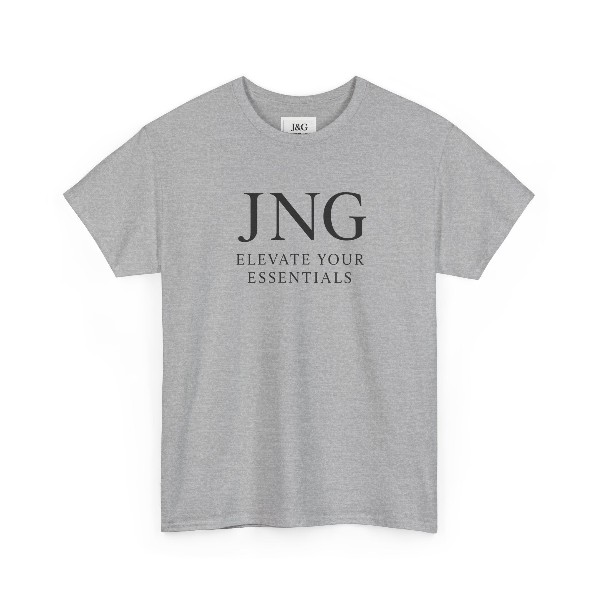 JNG “Elevate Your Essentials” Tee — Minimalist Premium Logo T-Shirt