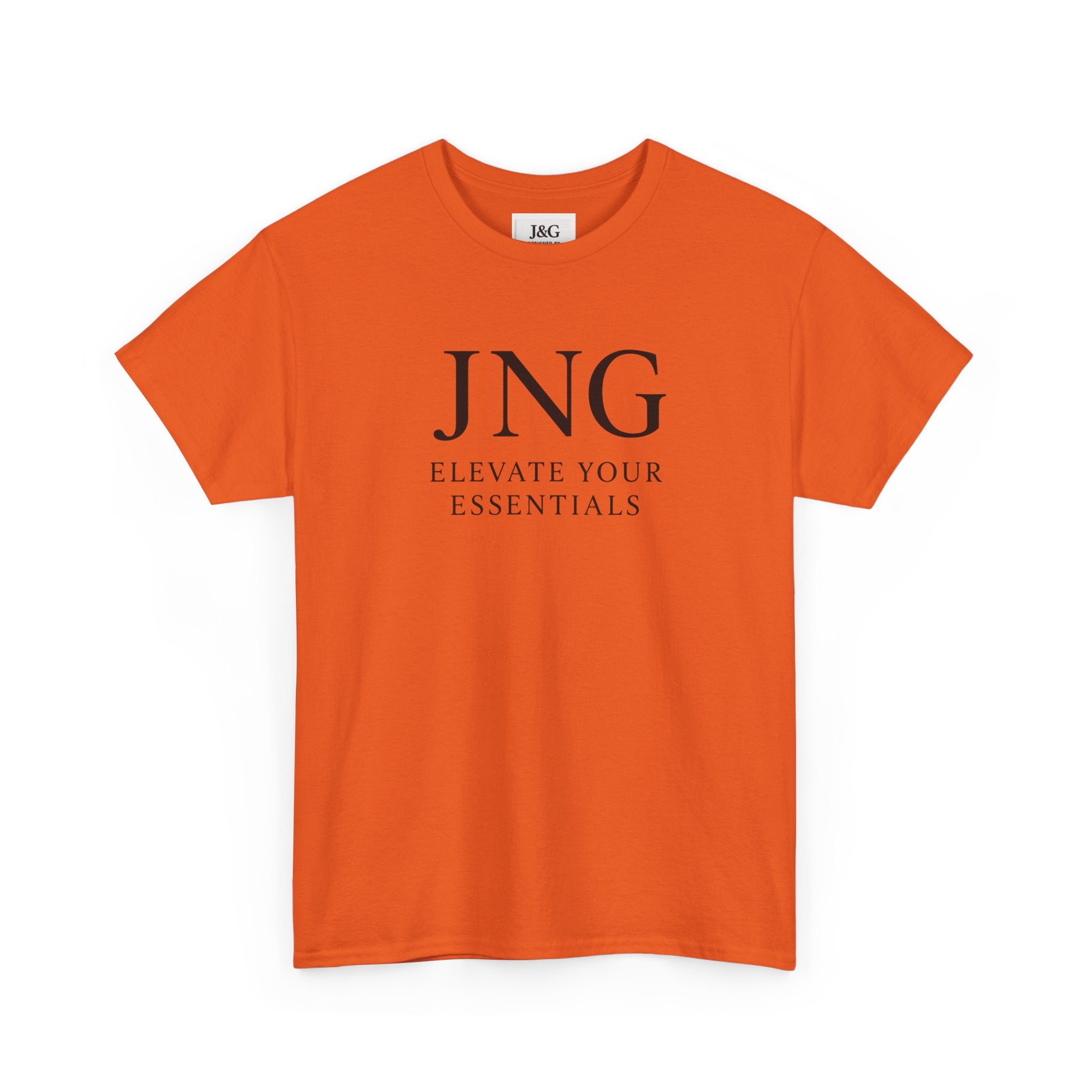 JNG “Elevate Your Essentials” Tee — Minimalist Premium Logo T-Shirt