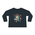 Kids Gamer Tee — Cute Cartoon Boy with Controller Long Sleeve Toddler Shirt