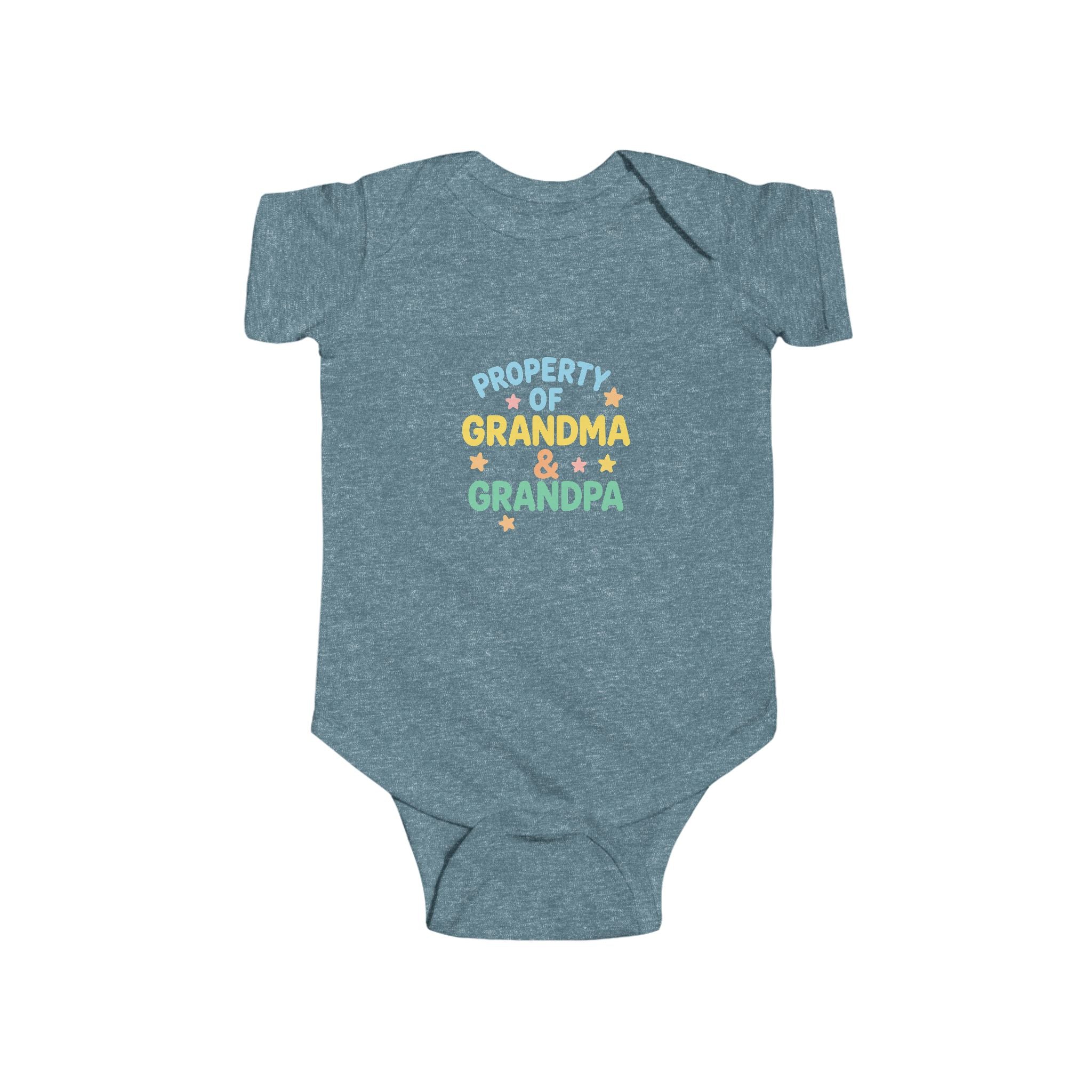 Infant Bodysuit - "Property of Grandma & Grandpa" Cute Baby One-Piece