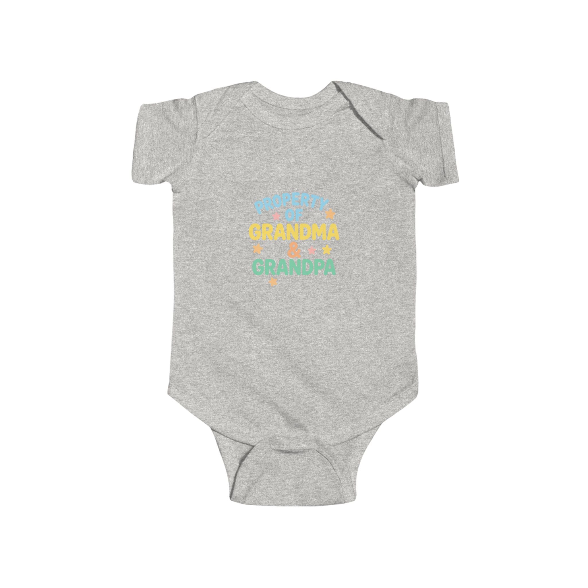 Infant Bodysuit - "Property of Grandma & Grandpa" Cute Baby One-Piece