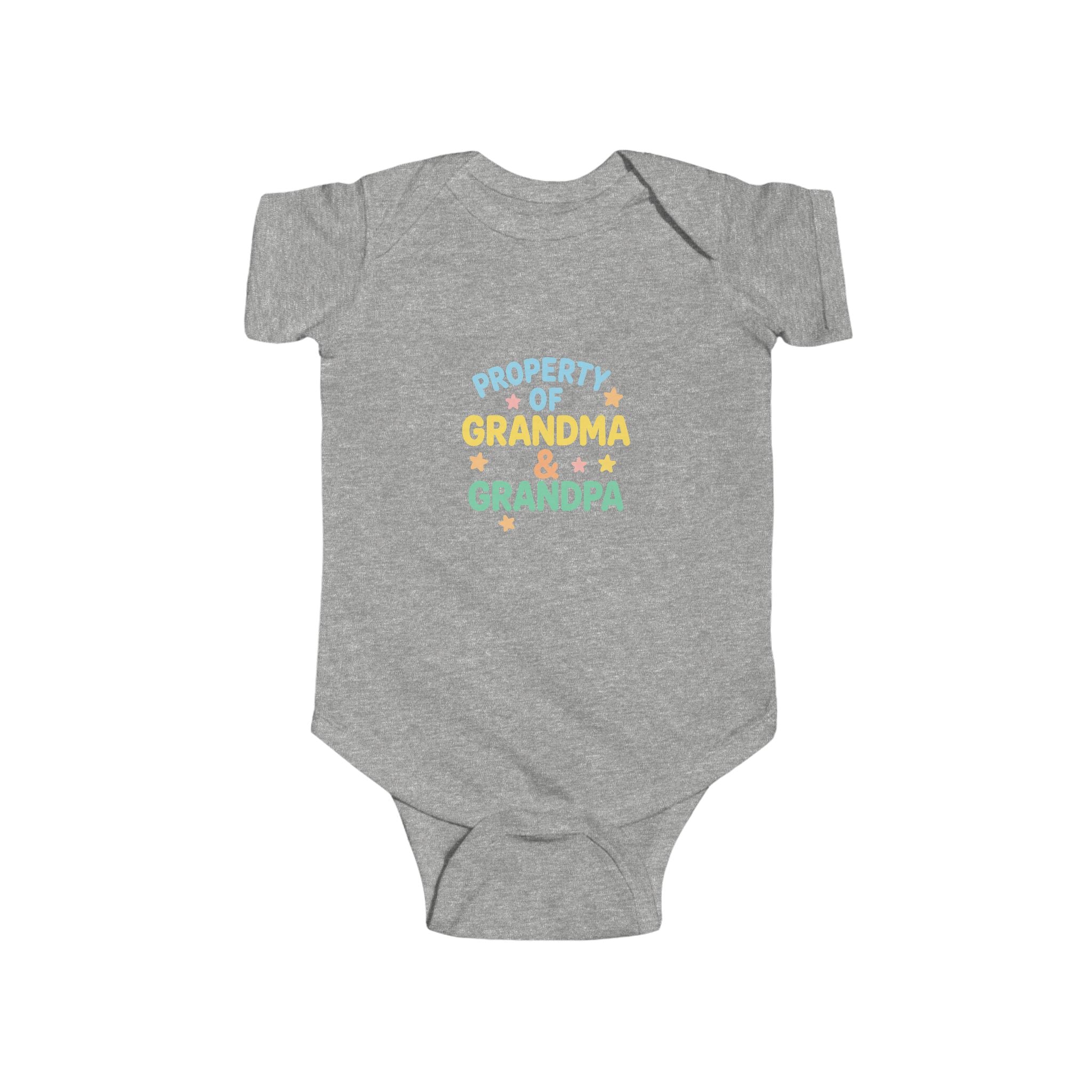 Infant Bodysuit - "Property of Grandma & Grandpa" Cute Baby One-Piece