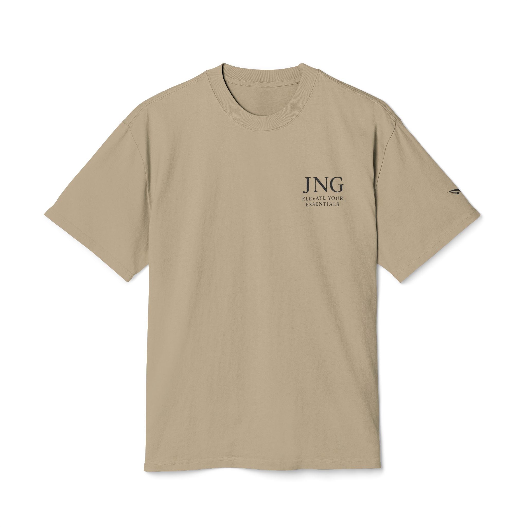 Vintage Minimalist Logo Tee — JNG Distressed Chest Print