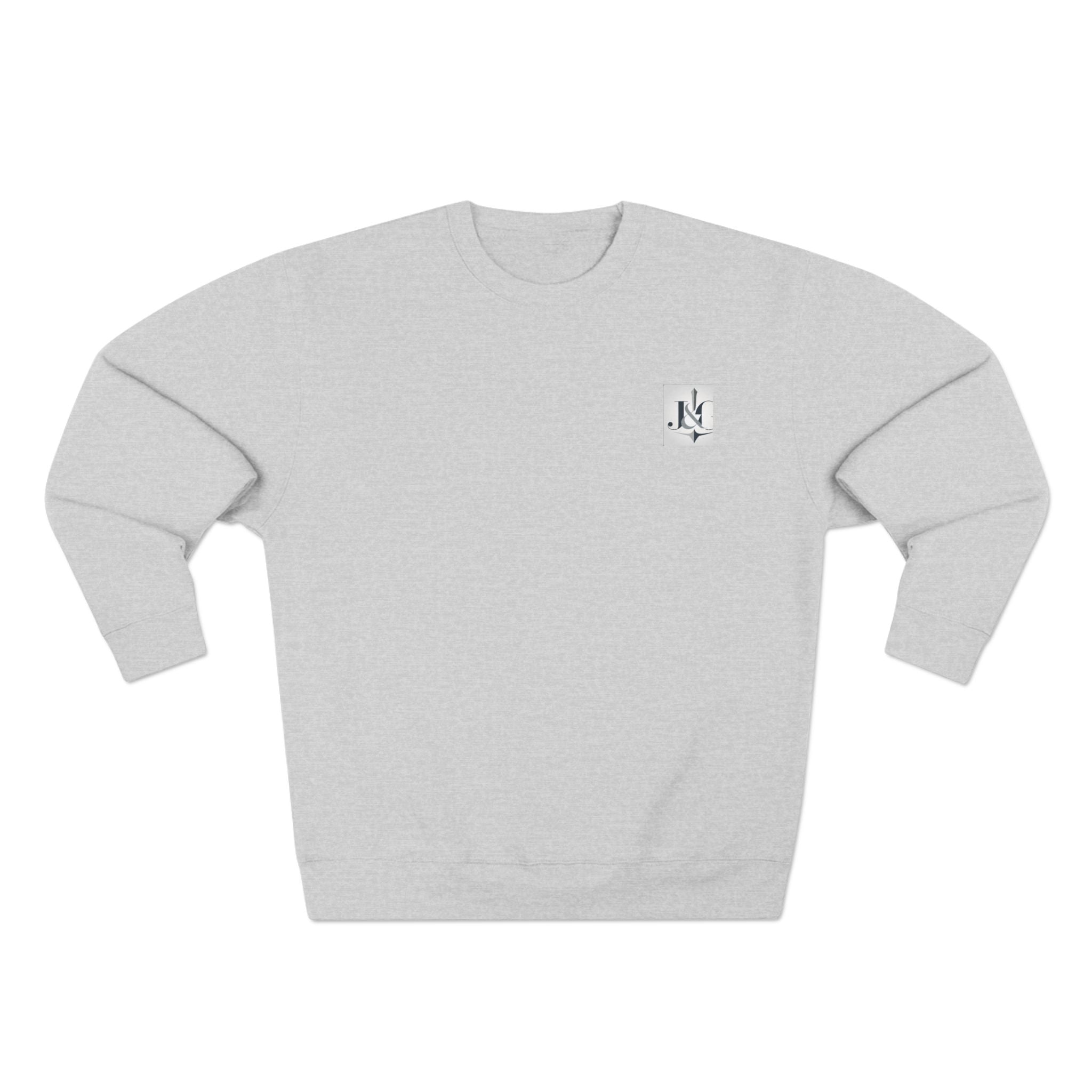 J&G Classic Crewneck Sweatshirt – Minimal Logo | Designed by Jess & Gus