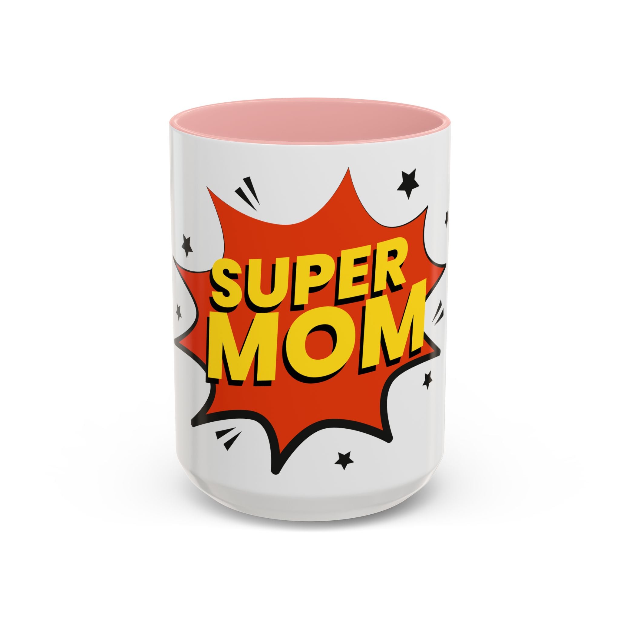 Super Mom Coffee Mug — Comic Book Pop Art Mother's Day Gift (11/15oz)