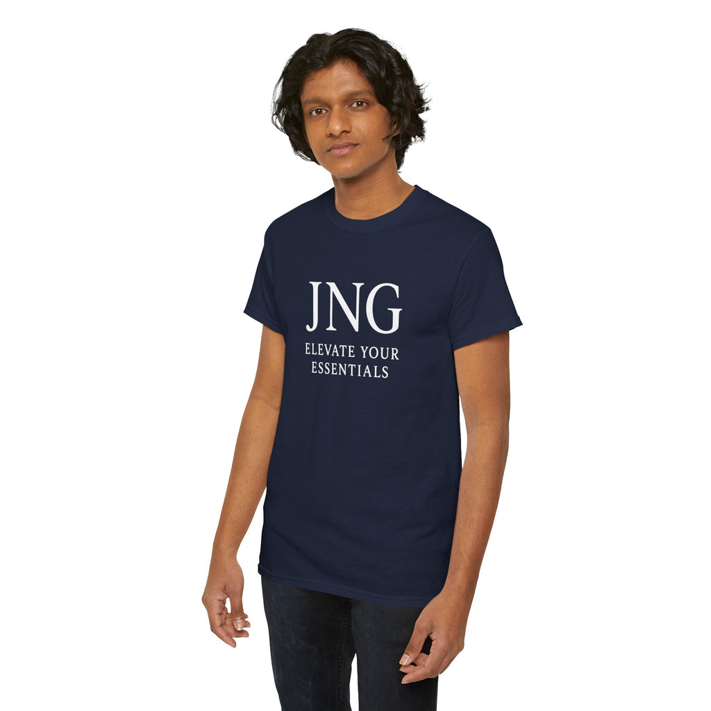 JNG “Elevate Your Essentials” Tee  Minimalist Premium Logo T-Shirt
