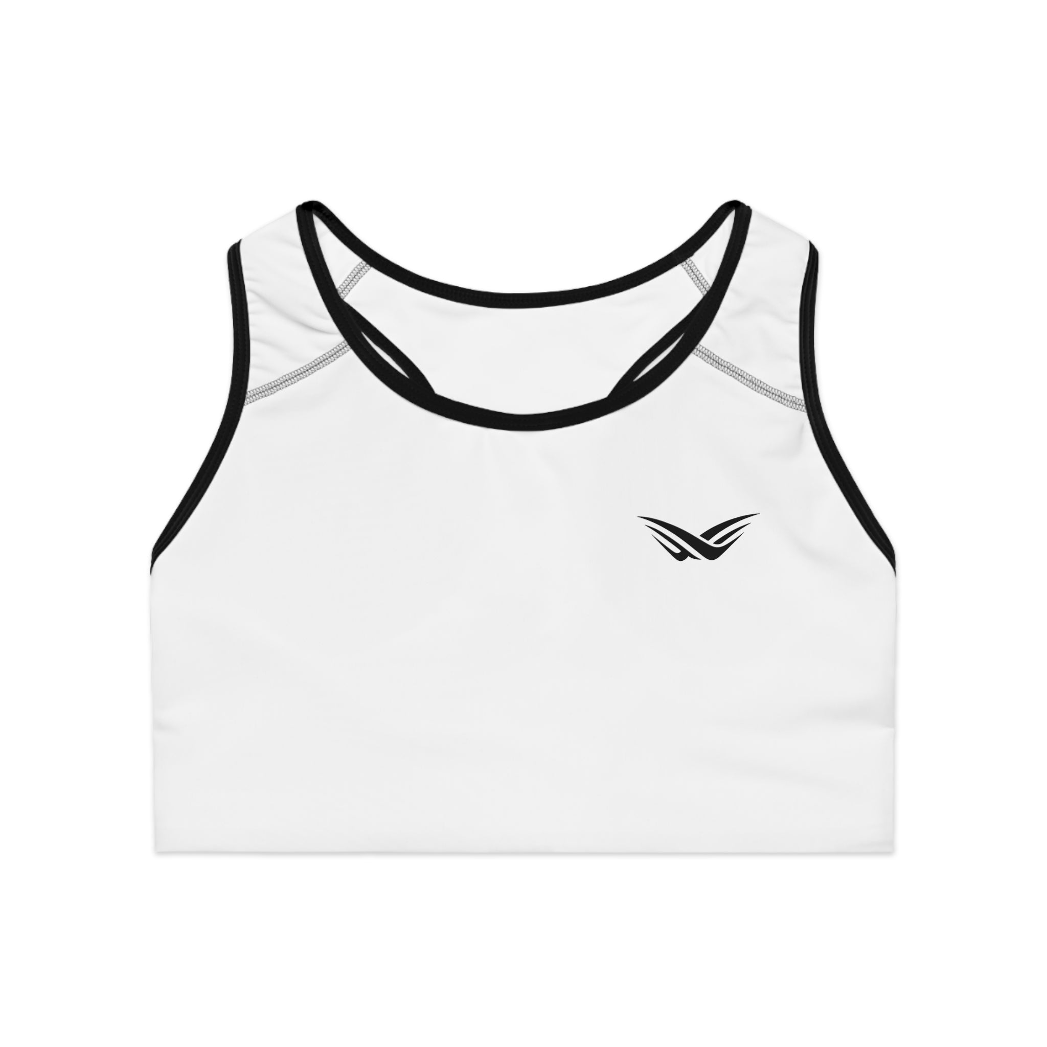 Minimal Wing Logo Sports Bra — Lightweight Racerback Activewear