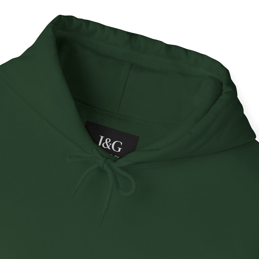 JNG Essential Hoodie — Minimalist Premium Pullover with White Logo