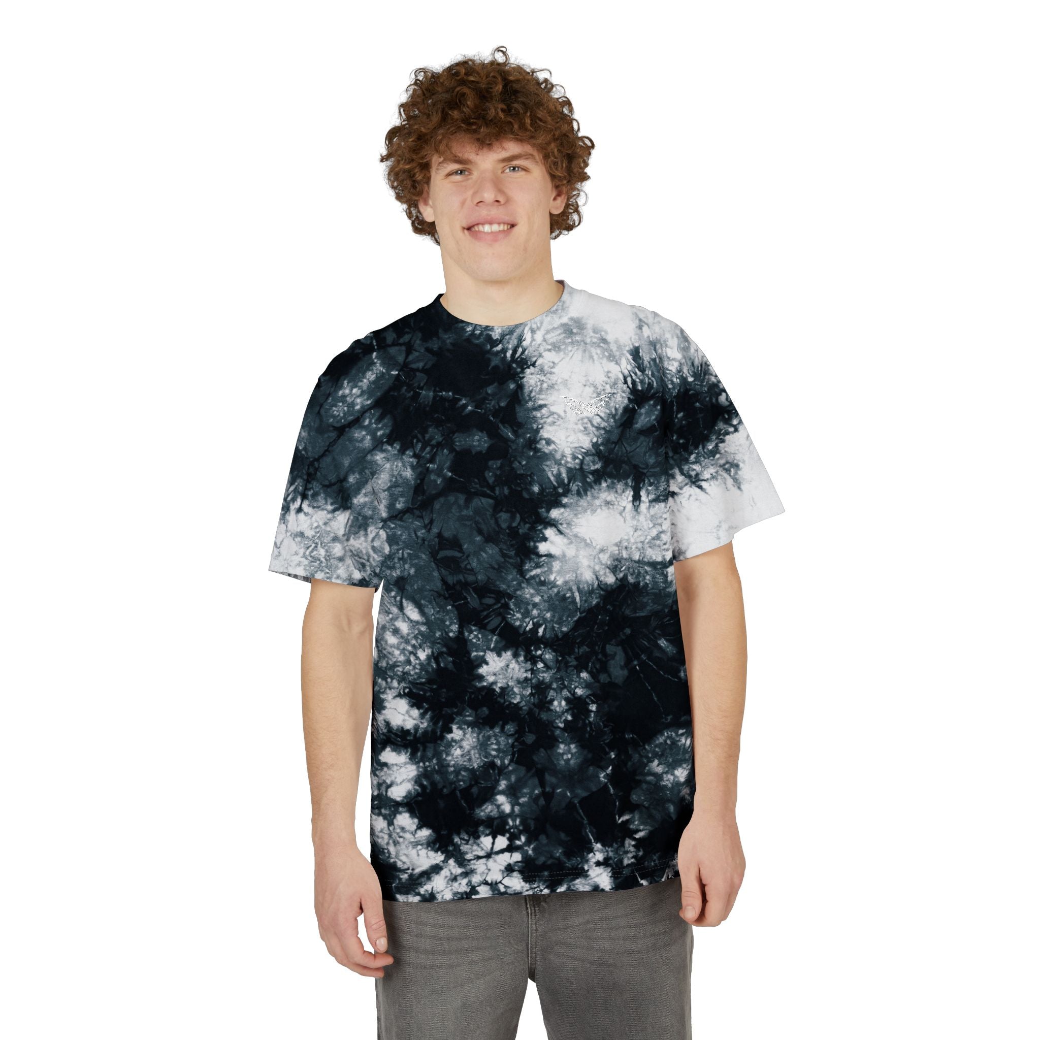Tie-Dye Spiral Embroidered T-Shirt