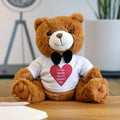 Plush Teddy Bear with Heart T‑Shirt — "You Are Literally the Only Person I Like" Cute Gift