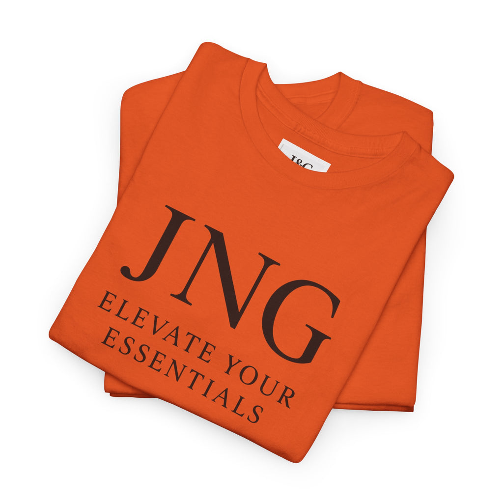 JNG “Elevate Your Essentials” Tee — Minimalist Premium Logo T-Shirt