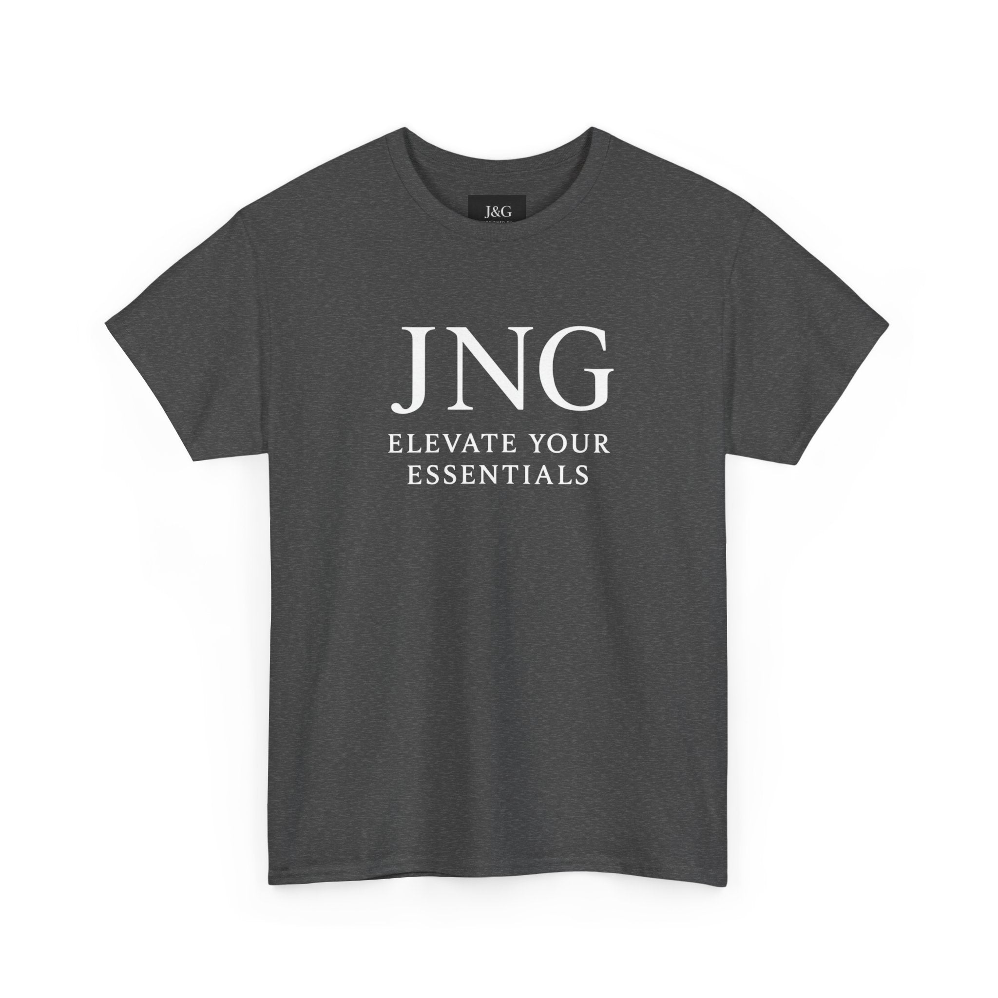 JNG “Elevate Your Essentials” Tee  Minimalist Premium Logo T-Shirt