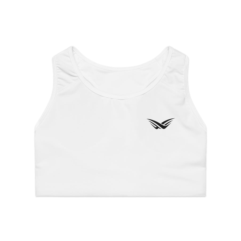 Minimal Wing Logo Sports Bra — Lightweight Racerback Activewear