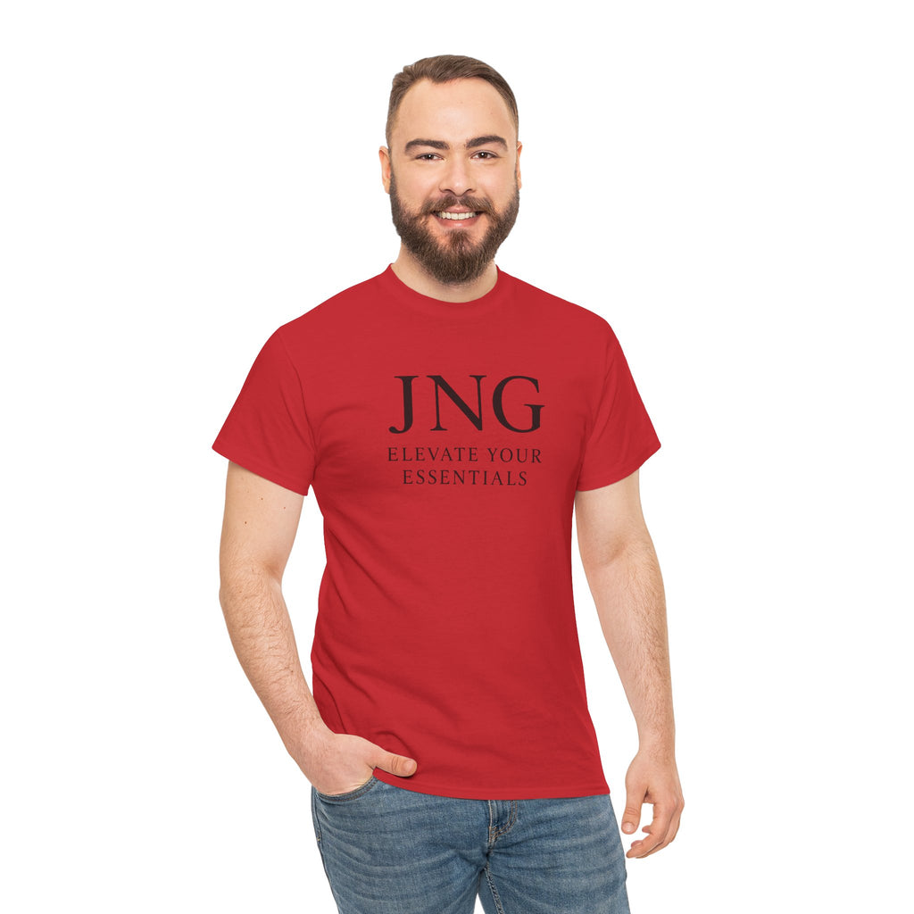 JNG “Elevate Your Essentials” Tee — Minimalist Premium Logo T-Shirt