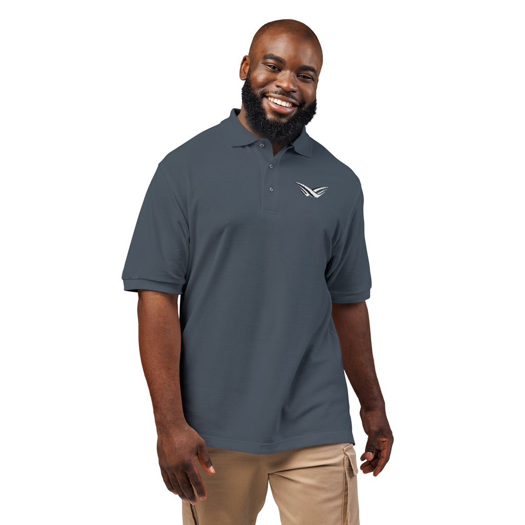Embroidered Wing Logo Polo Shirt — Classic Lightweight Golf & Casual Polo