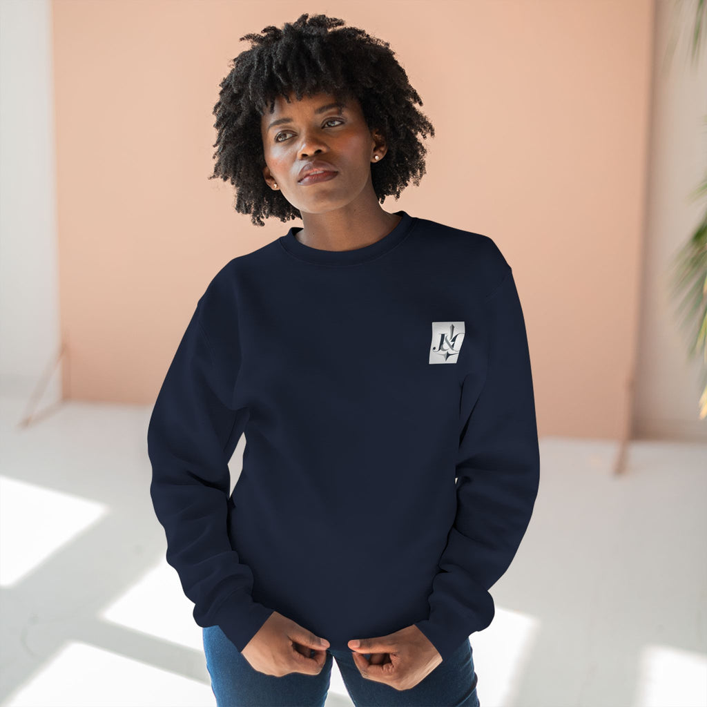J&G Classic Crewneck Sweatshirt – Minimal Logo | Designed by Jess & Gus