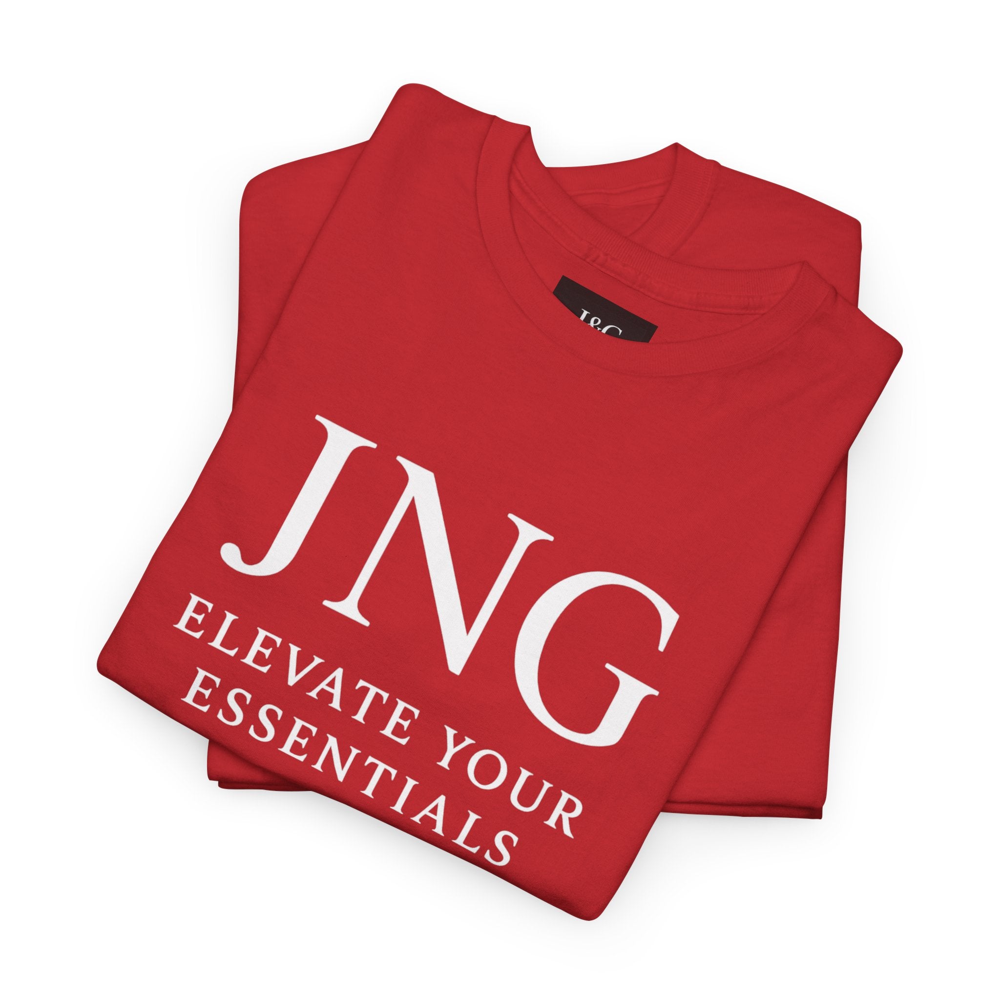 JNG “Elevate Your Essentials” Tee  Minimalist Premium Logo T-Shirt