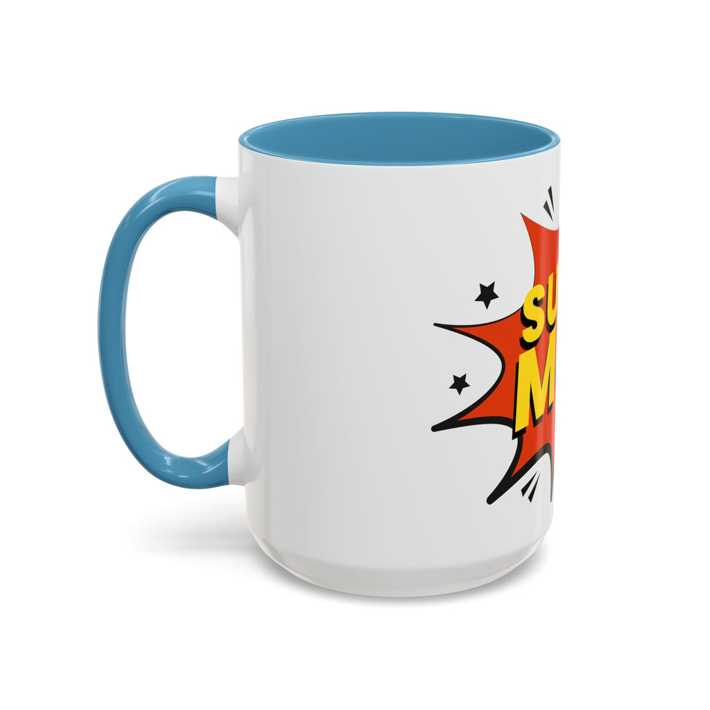 Super Mom Coffee Mug — Comic Book Pop Art Mother's Day Gift (11/15oz)